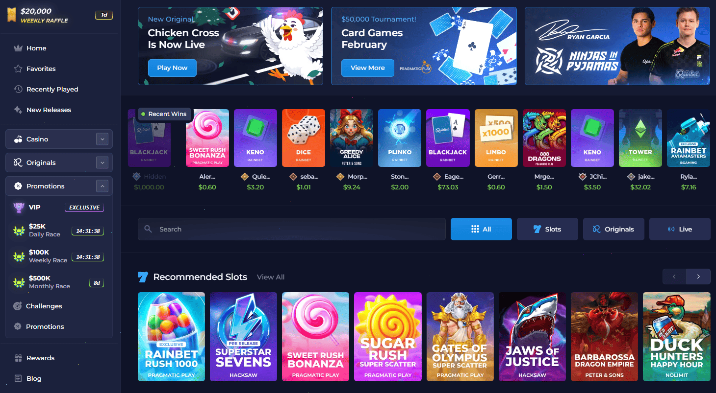 Rainbet Casino – Recenzia & Oficiálny web pre Slovensko